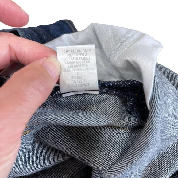 Anne Klein Womens Jeans Side Print High Rise Sz 8 Straight Leg Medium Wash EUC - Picture 11 of 11